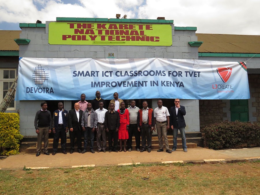 Devotra starts with the installation, commissioning and training of the Smart Classroom project in Kenya